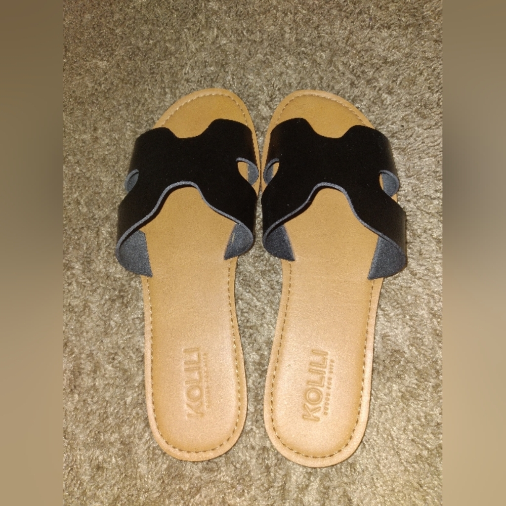 KOLILI Women's Flat Slide Sandals